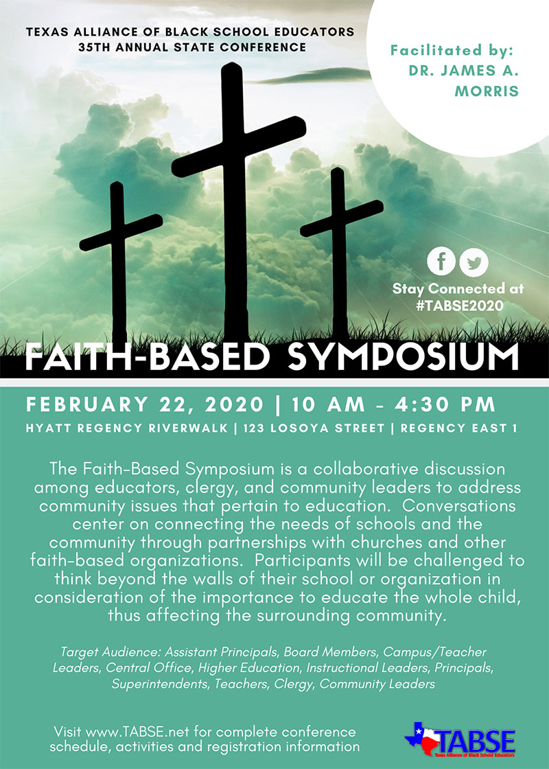 Faith-Based Symposium Flyer