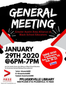 Greater Austin AABSE General Meeting