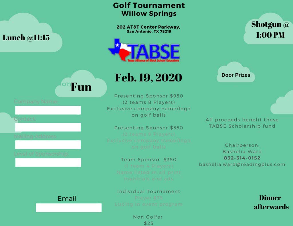 TABSE 2020 Conference Golf Tournament Details