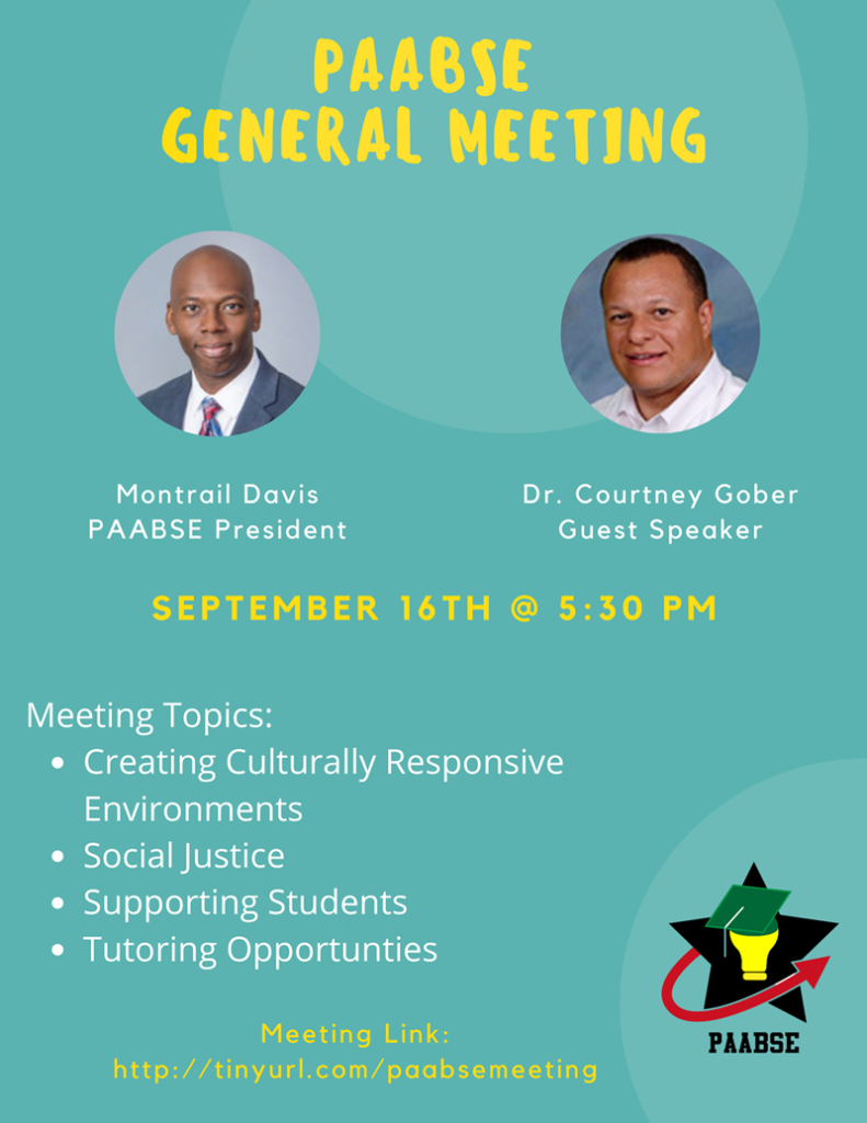 PAABSE September General Meeting