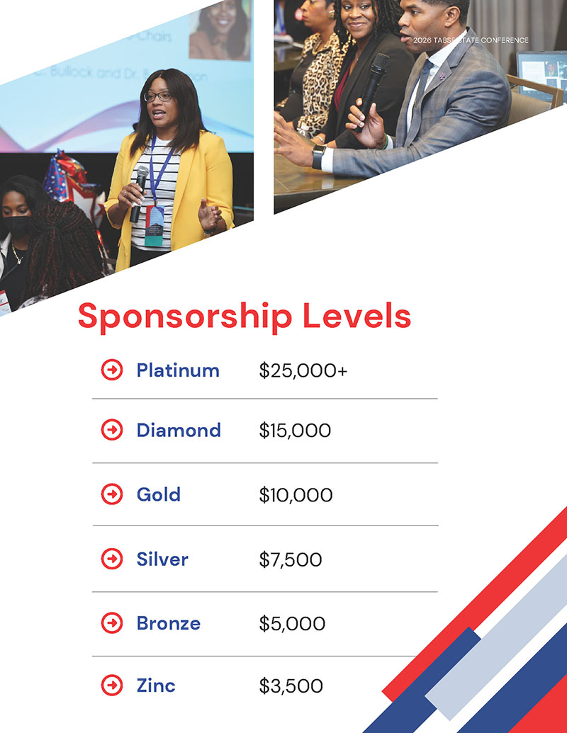 2026 TABSE Conference Sponsorship Levels 2026 TABSE Conference Sponsorship Levels