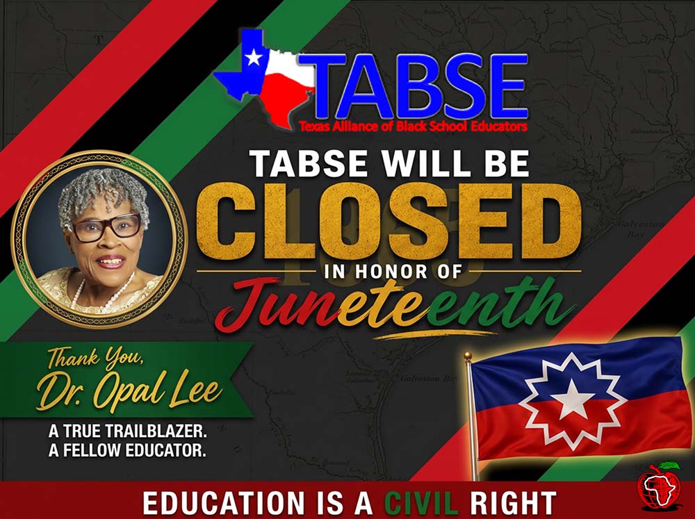 TABSE Will Be Closed Juneteenth 2026